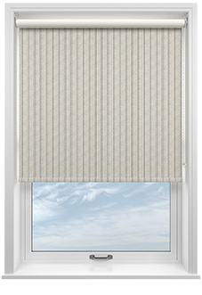 Emily Bond George Stripe Print, Charcoal - Roller Blind